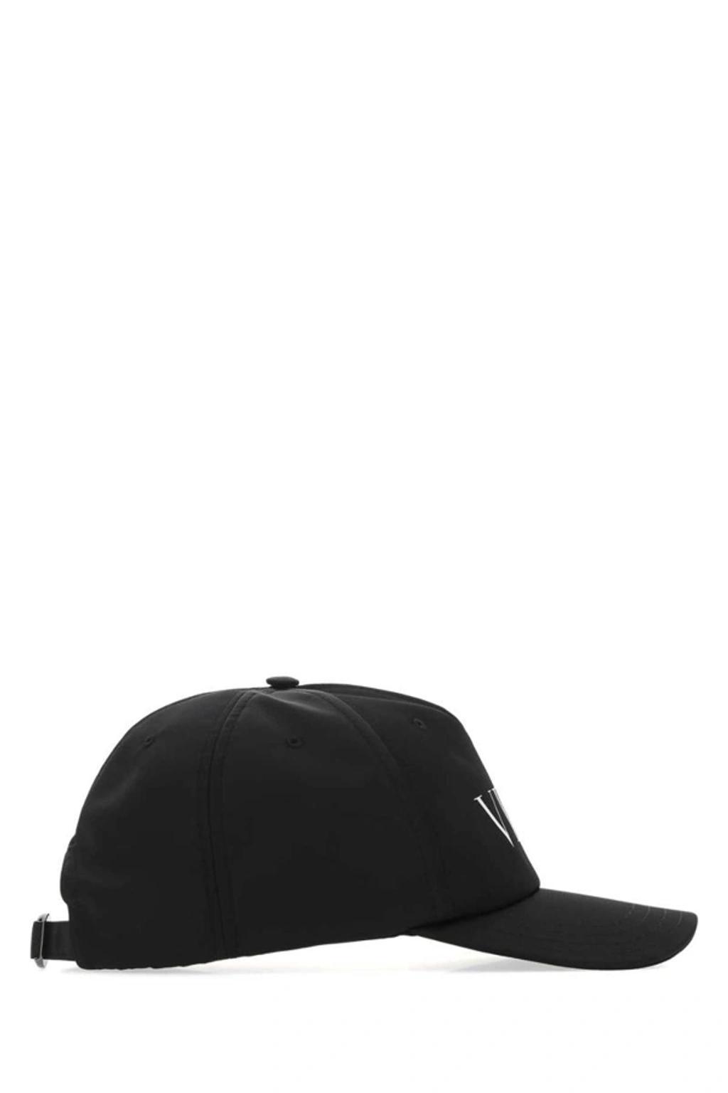 VALENTINO GARAVANI Black Cotton Baseball Cap  Nd  Uomo 60 Product Image