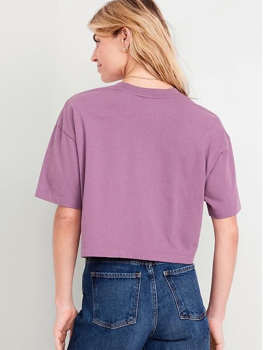 Vintage Oversized Crop T-Shirt Product Image