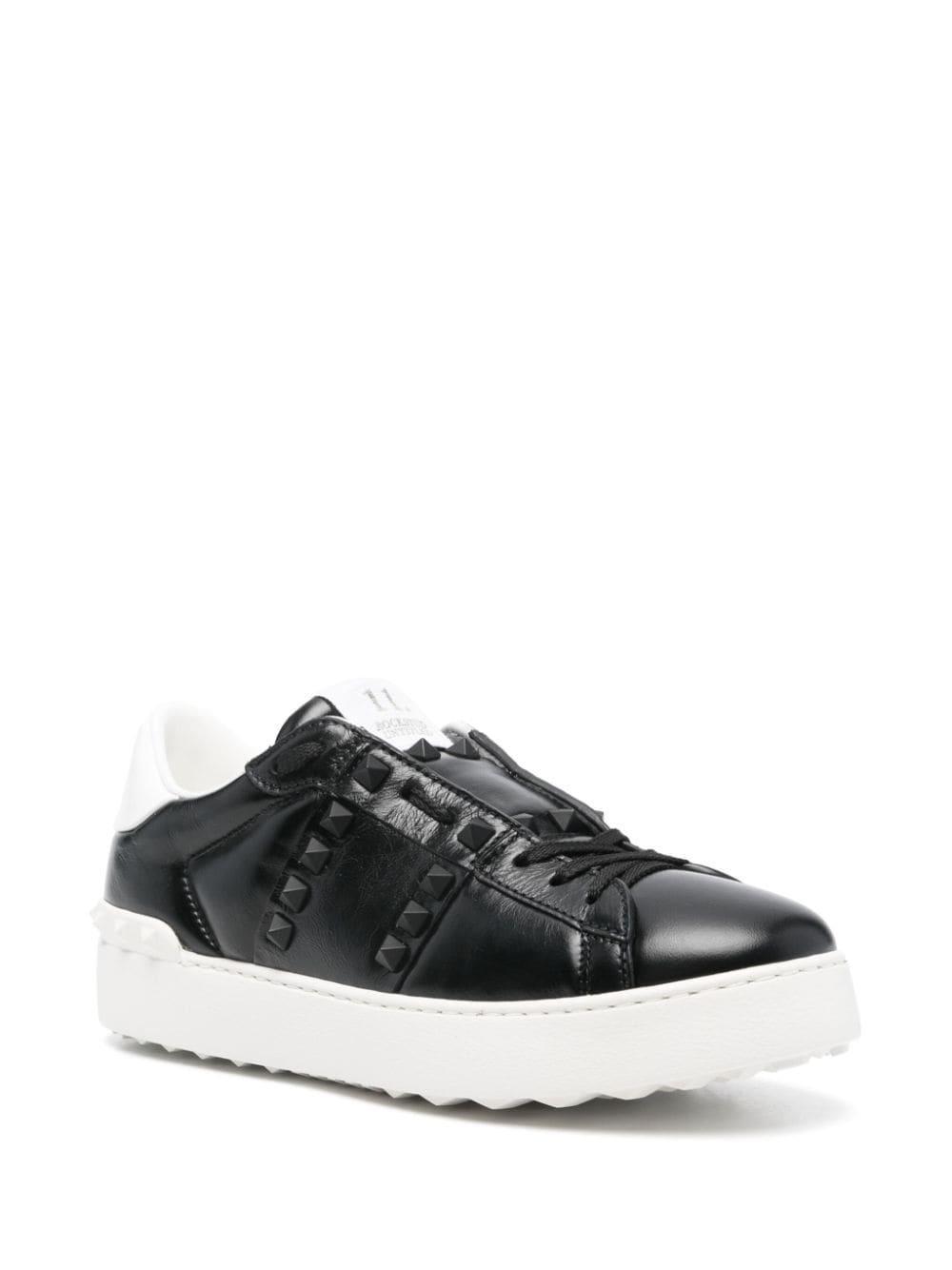 VALENTINO GARAVANI Rockstud Sneakers In Black Product Image