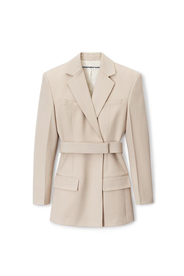 Belted Blazer Dress In Wool Tailoring Product Image