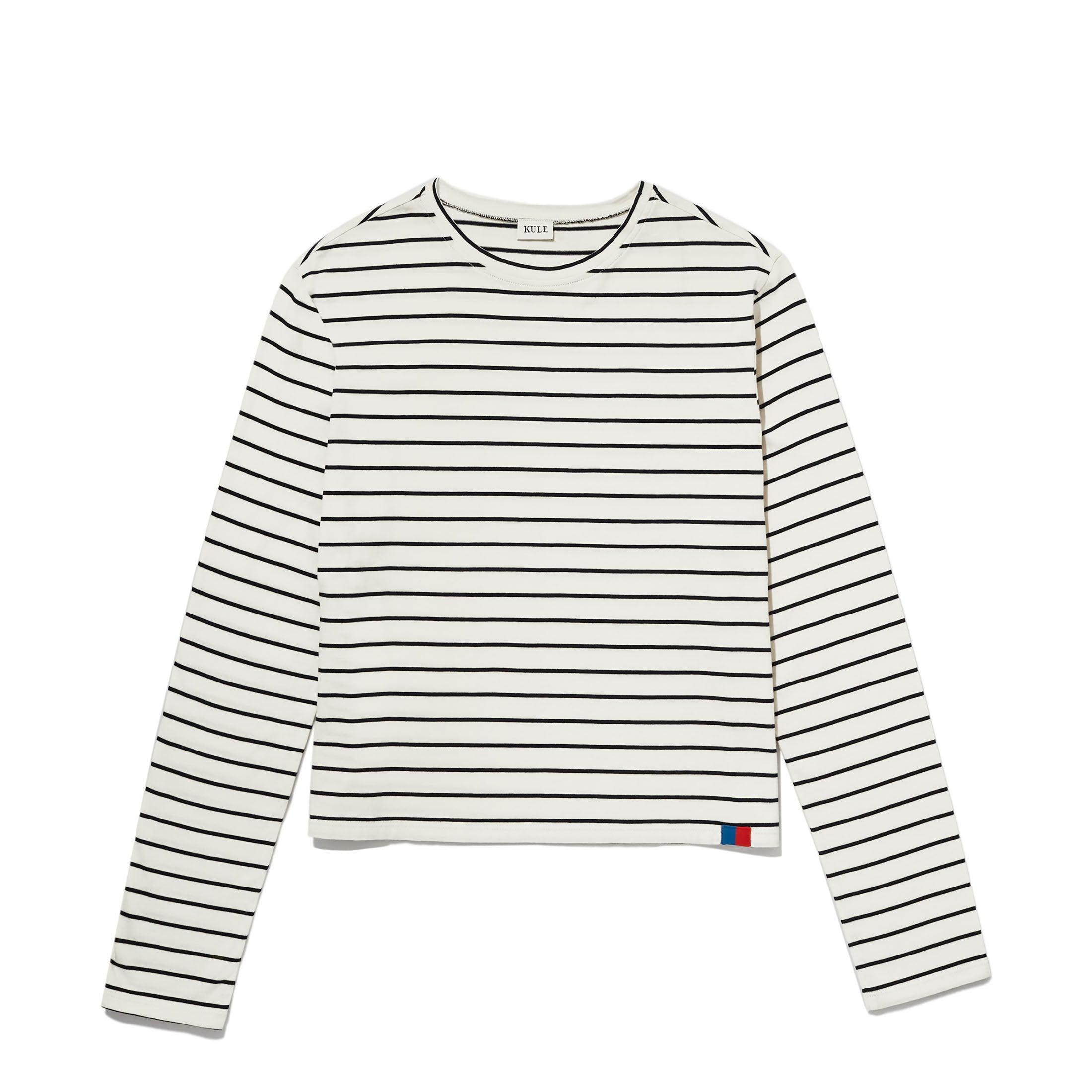 The Venice - Cream/Navy Pinstripe Female Product Image