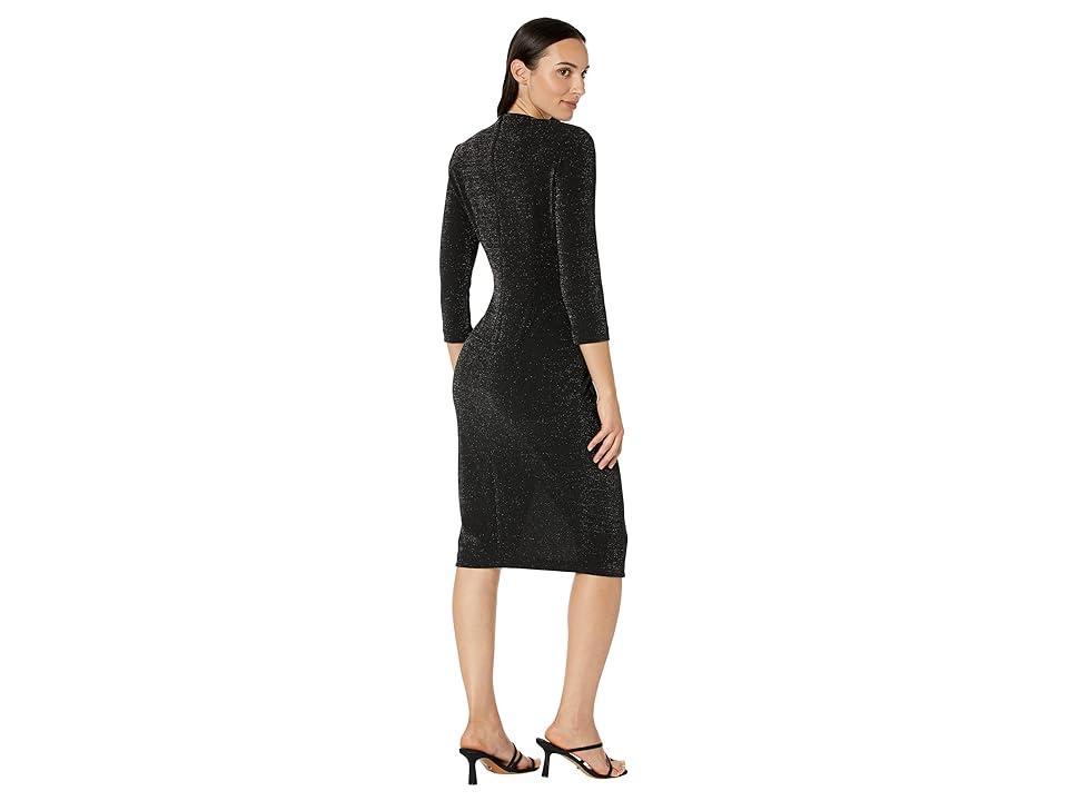 Calvin Klein Long Sleeve Ruched Midi Dress Women's Dress Product Image