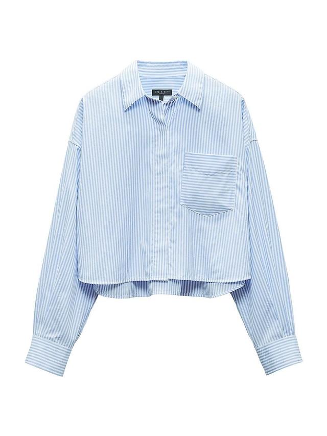 Womens Beatrice Cropped Stripe Shirt Product Image