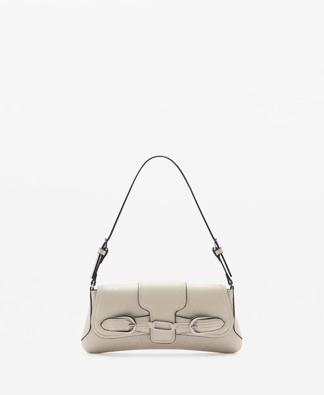 Mango Womens Buckles Detail Shoulder Bag Product Image