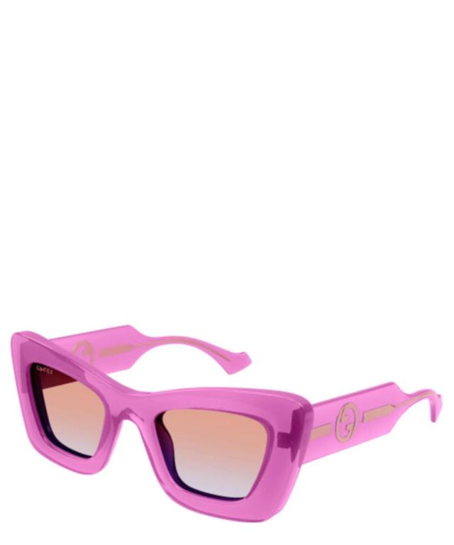 Gg Plastic Cat-eye Sunglasses In Crl Product Image