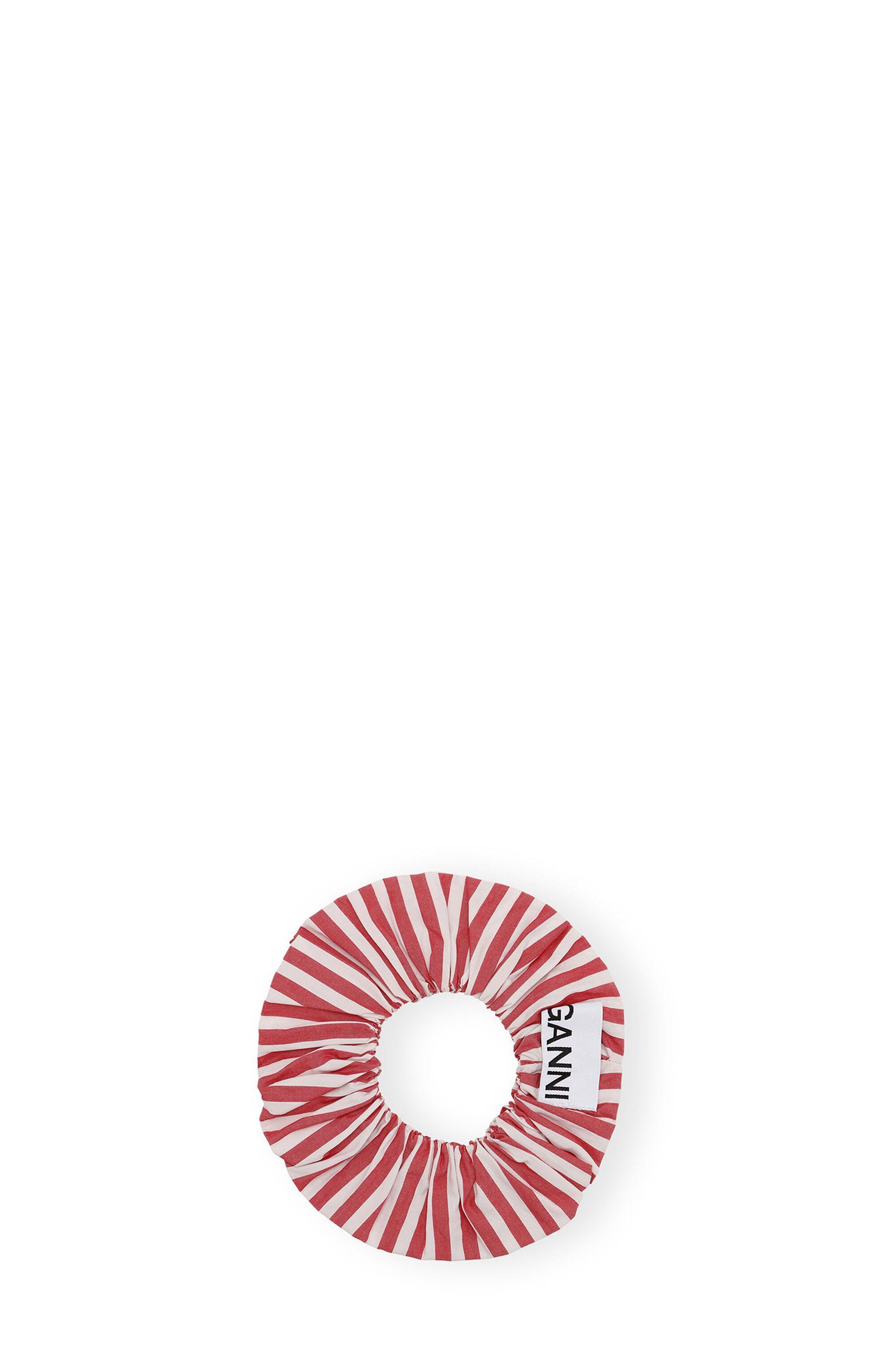 Red Stripe Cotton Scrunchie product image