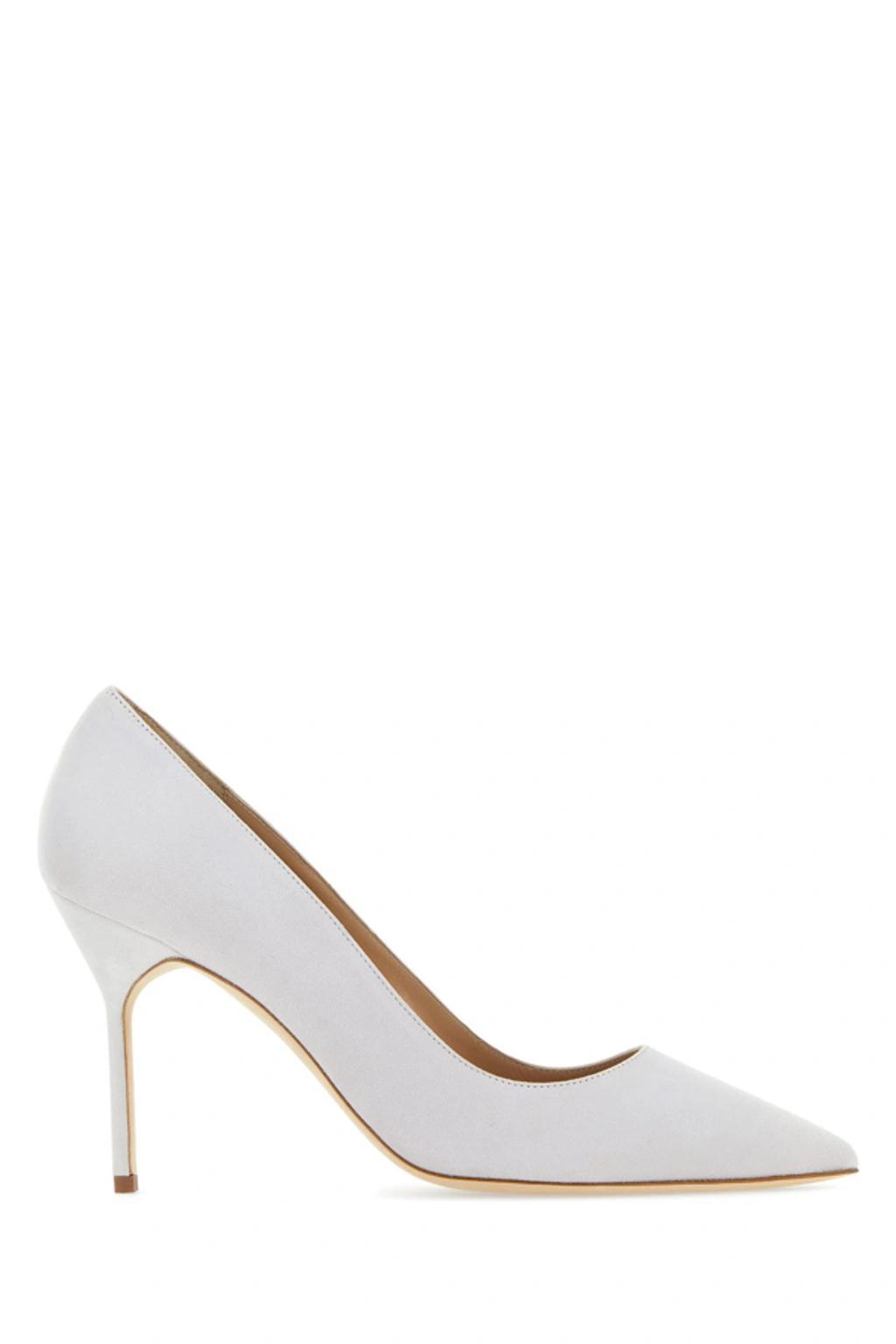 MANOLO BLAHNIK Scarpe Con Tacco-40 Nd  Female In White Product Image