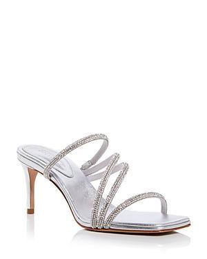 Schutz Womens Giulia Embellished High Heel Slide Sandals Product Image