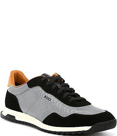 Hugo Boss Mens Zayn Suede Low Profile Sneakers Product Image