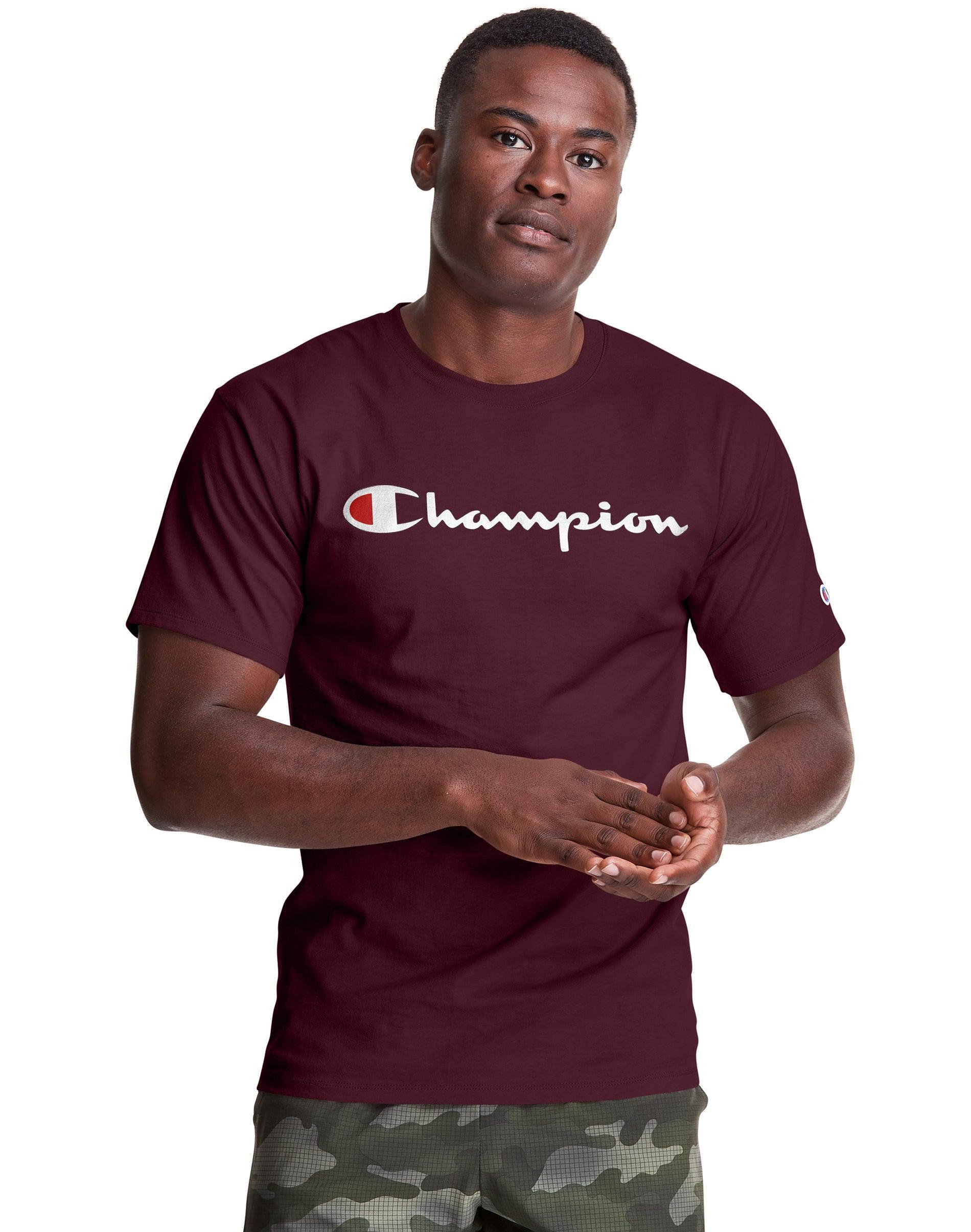 Champion Mens Script Logo T-Shirt Product Image