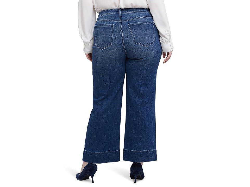 NYDJ Plus Size Teresa Wide Leg Ankle in Moonlight (Moonlight) Women's Jeans Product Image