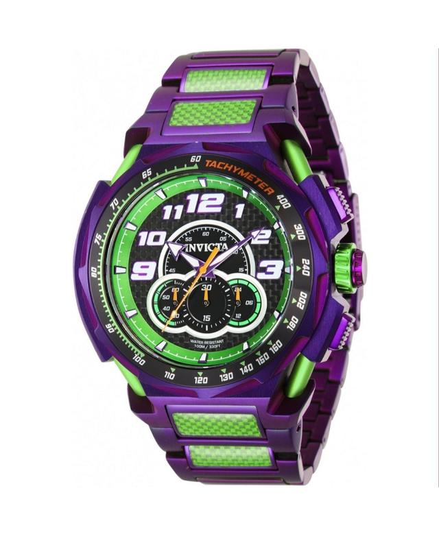 Invicta Mens 43790 S1 Rally Quartz Chronograph Green, Black Dial Watch - Black Product Image