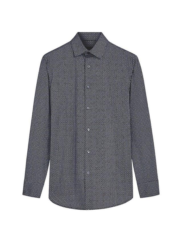 Mens Ooohcotton Tech James Geometric Long-Sleeve Shirt Product Image