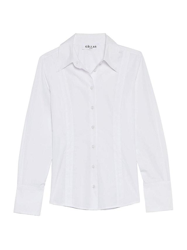 Womens Ripley Fitted Button Front Shirt Product Image