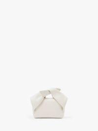 SMALL BOW TWISTER - LEATHER TOP HANDLE BAG in white | JW Anderson US  Product Image