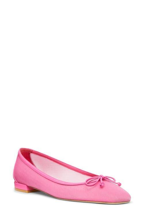 Women's Arabella Leather-trimmed Mesh Ballet Flats In Dahlia Product Image