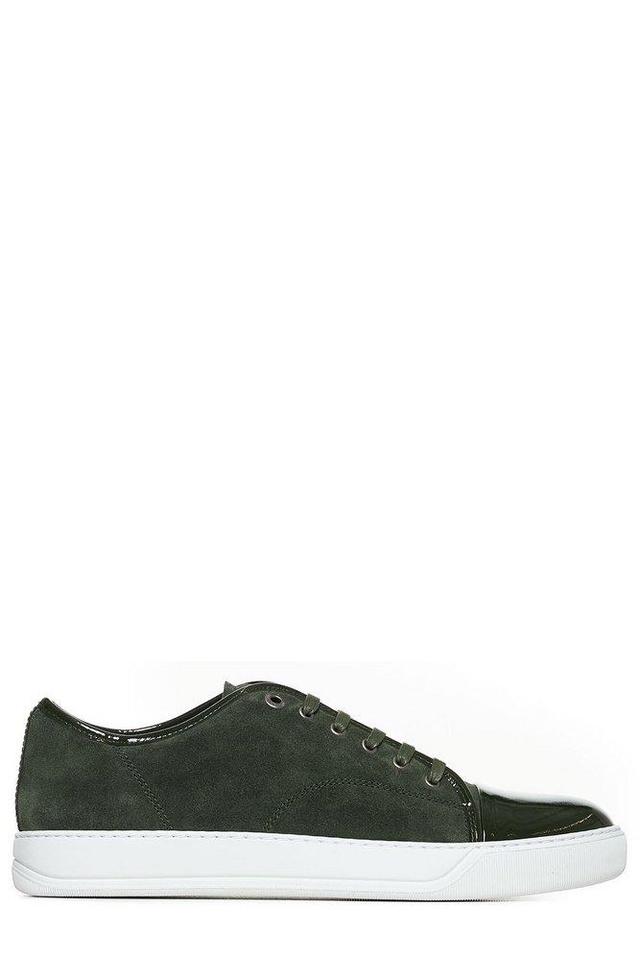 LANVIN Leather-suede Dbb1 Sneakers In Green Product Image