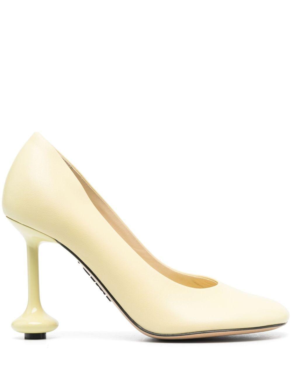 Toy Leather Pumps In White Product Image