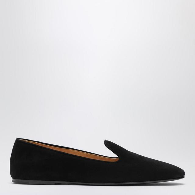 THE ROW Lippi Suede Loafer In Black Product Image