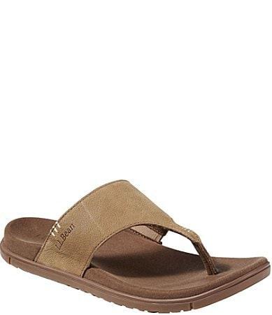 L.L.Bean Womens Go-Anywhere Nubuck Leather Flip Flops Product Image