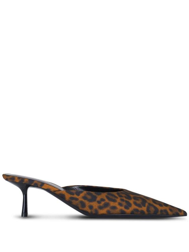 55mm Barbara leopard grosgrain mules Product Image