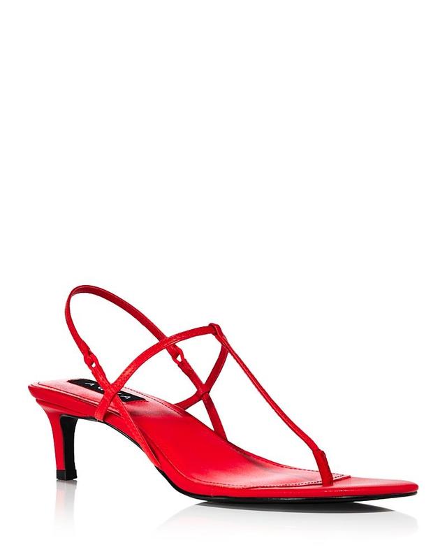 Aqua Womens T Strap Slingback High Heel Sandals - Exclusive Product Image