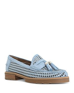 Donald Pliner Womens Slip On Tassel Perforated Loafer Flats Product Image