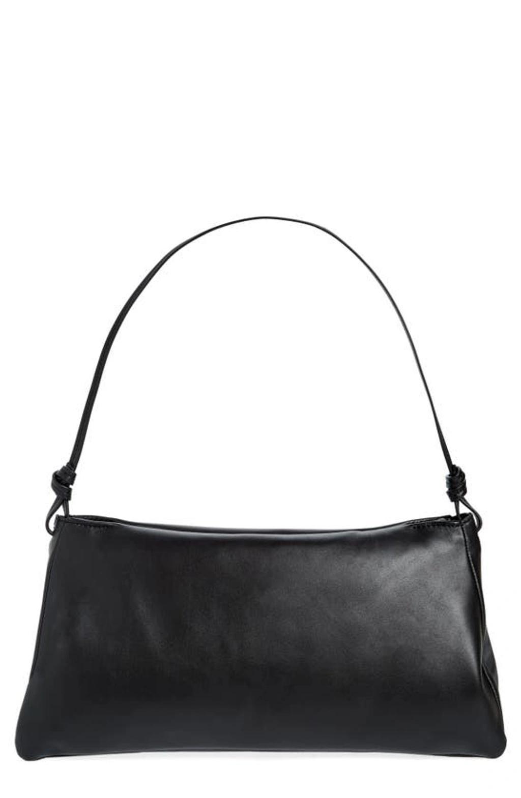 STAUD Vivi Suede Shoulder Bag In Schwarz Product Image