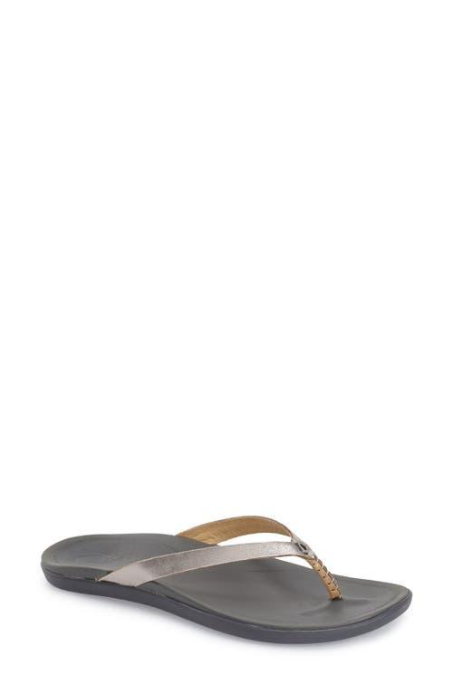 OluKai Ho Opio Leather Flip Flop Product Image