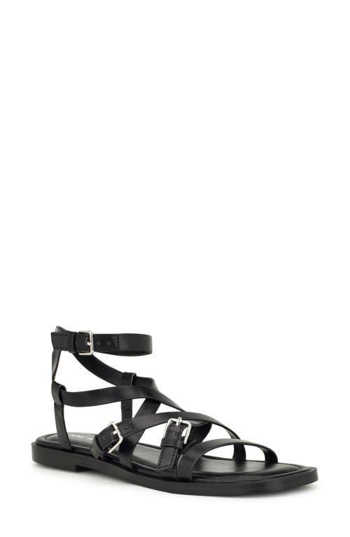 Nine West Rulen Womens Square Toe Strappy Flat Sandals Product Image