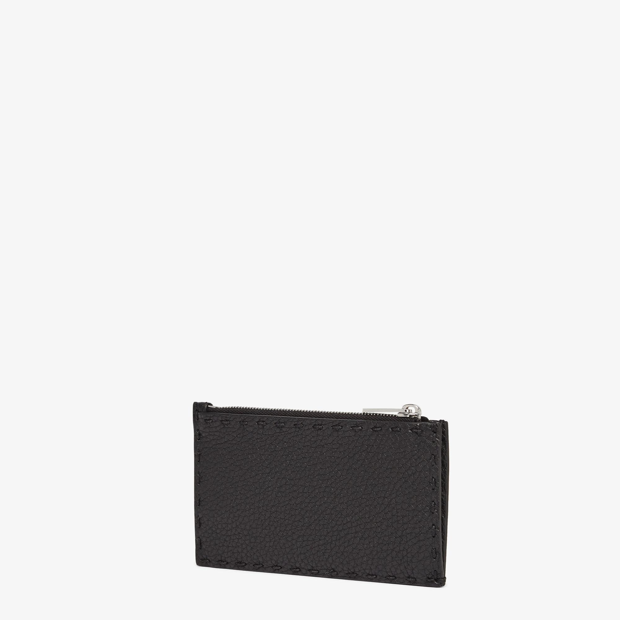 Card Holder SelleriaBlack Selleria leather card holder Product Image