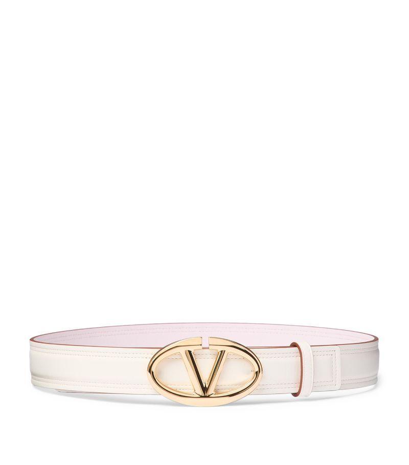 The Bold Edition Vlogo Belt In Ivory Product Image