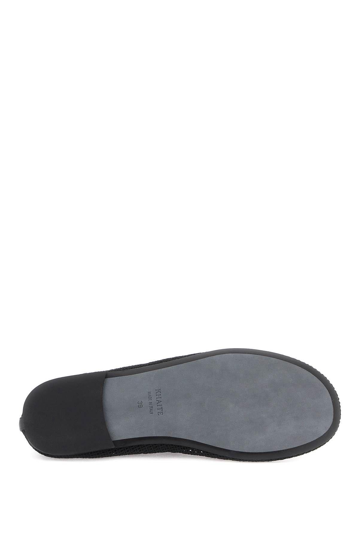 Marcy Woven Ballerina Flats In Black Product Image