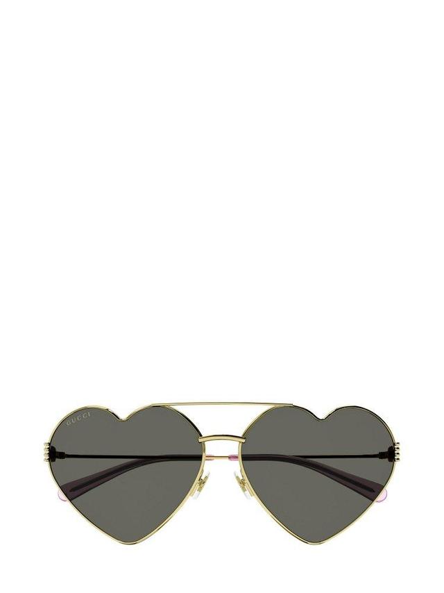 Eyewear Geometric Frame Sunglasses In Gold Product Image