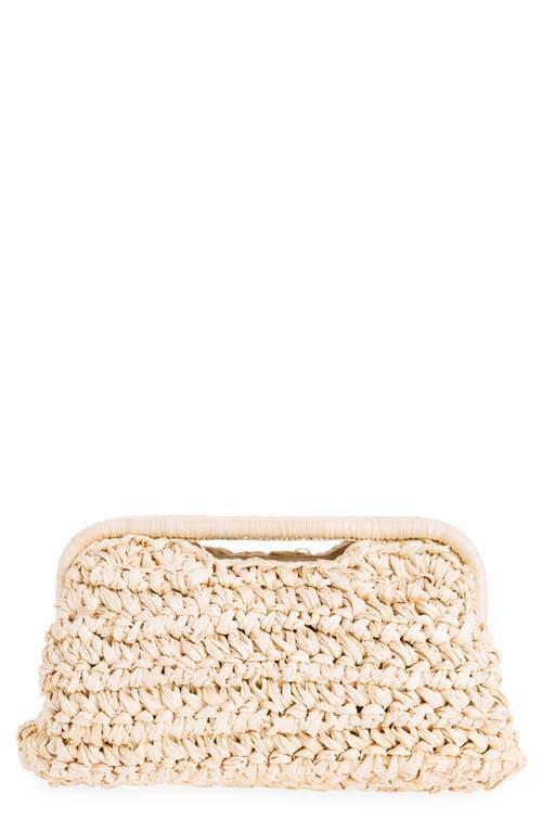 Womens Aurora Raffia Clutch Product Image