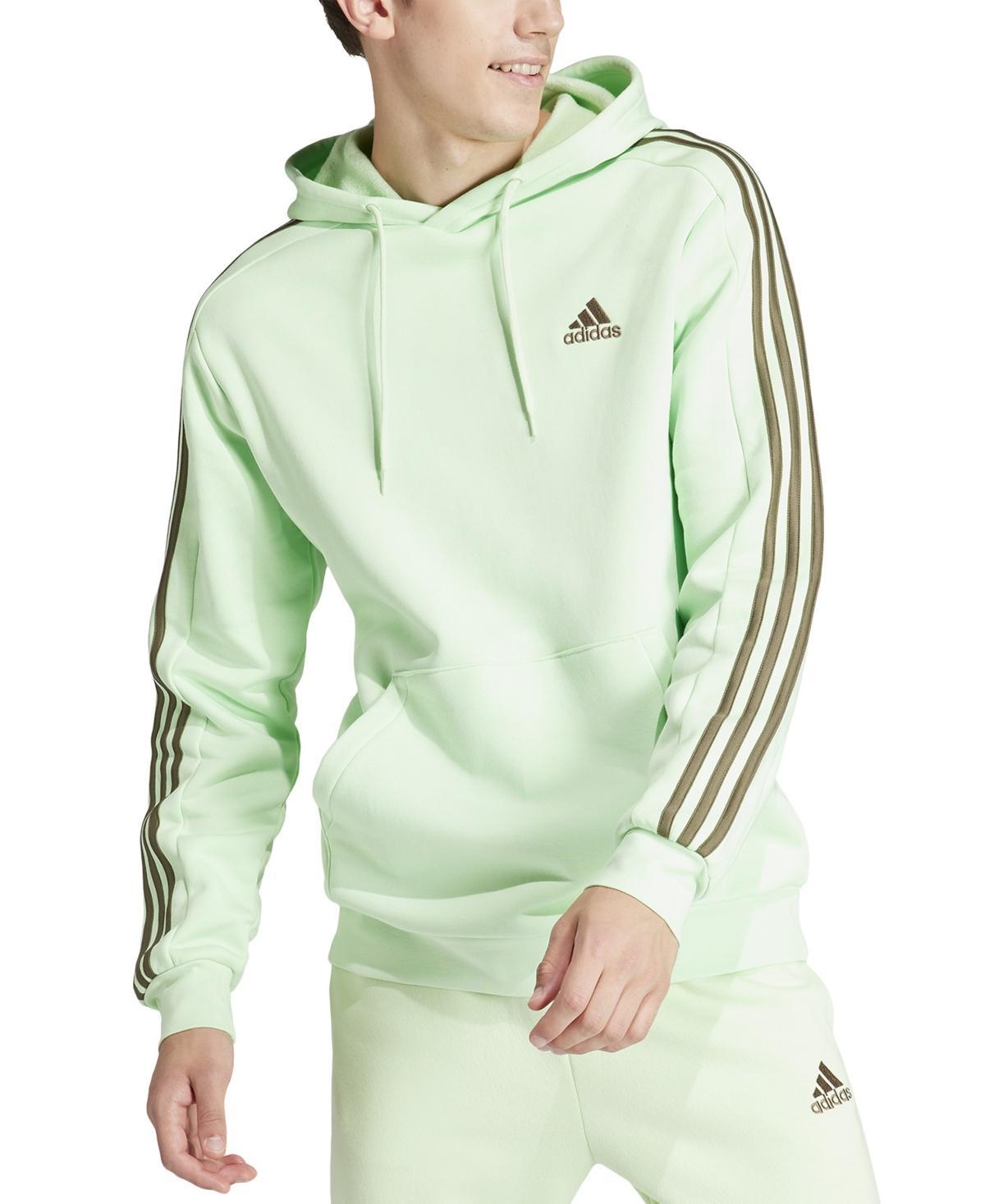 Mens adidas Essentials Fleece 3-Stripes Hoodie Product Image