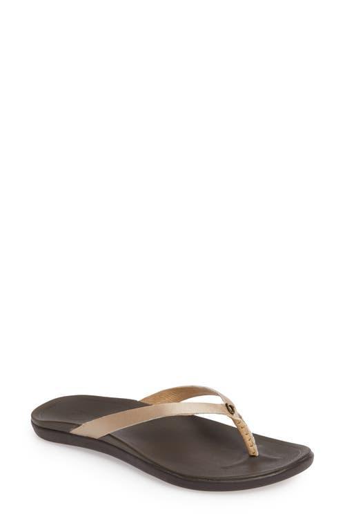 OluKai Ho Opio Leather Flip Flop Product Image