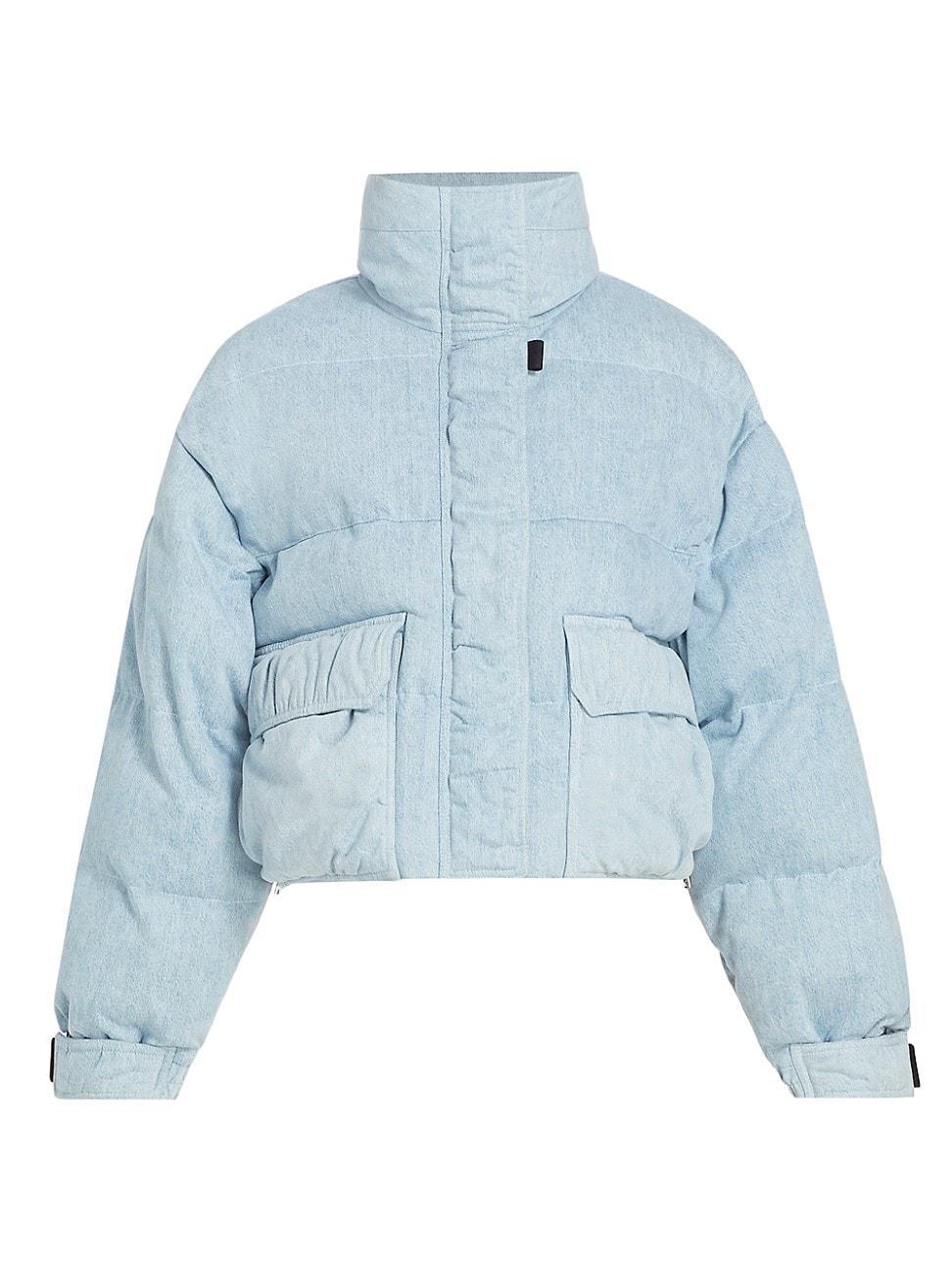 Womens x Shoreditch Ski Club Nova Denim Puffer Jacket Product Image