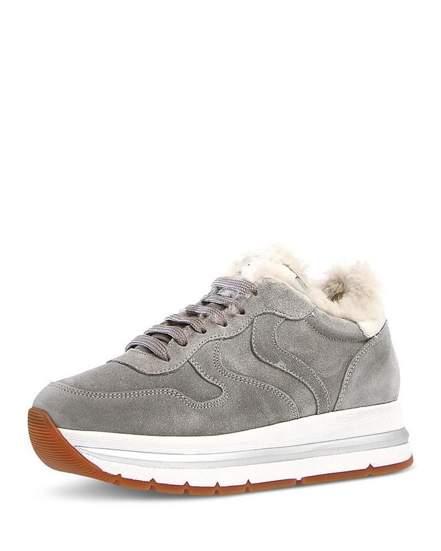 Voile Blanche Womens Maran Shearling Lined Low Top Sneakers Product Image