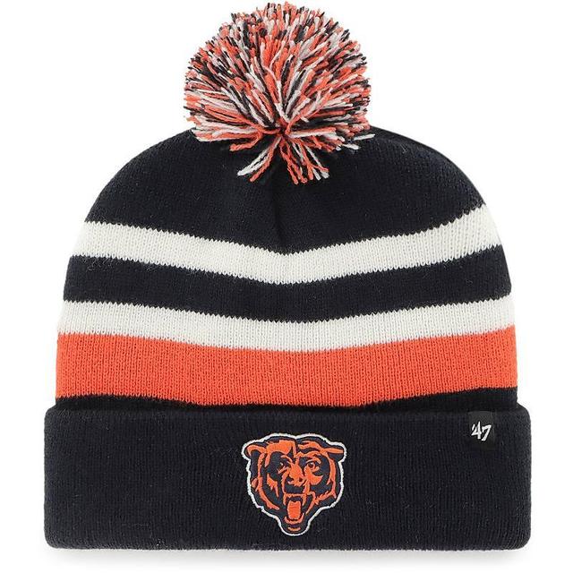 Mens 47 Chicago Bears State Line Cuffed Knit Hat with Pom, Blue Product Image