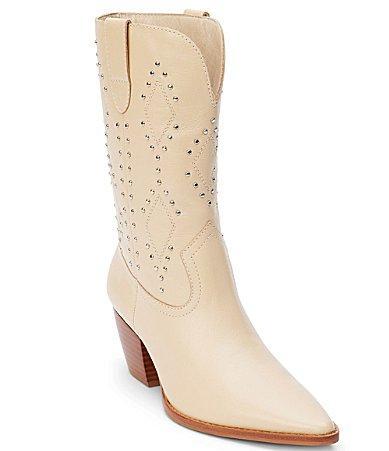 Matisse Cascade Leather Studded Mid Western Boots Product Image