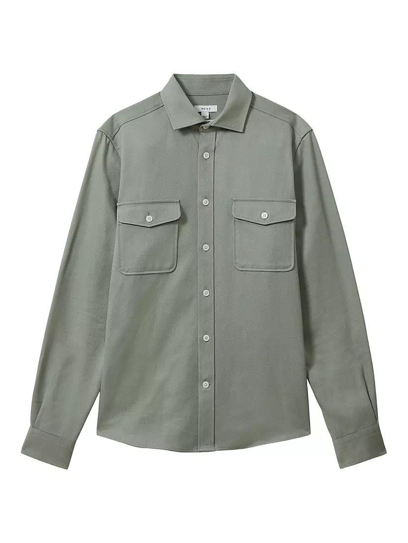 Arlo Woven Button-Up Overshirt Product Image