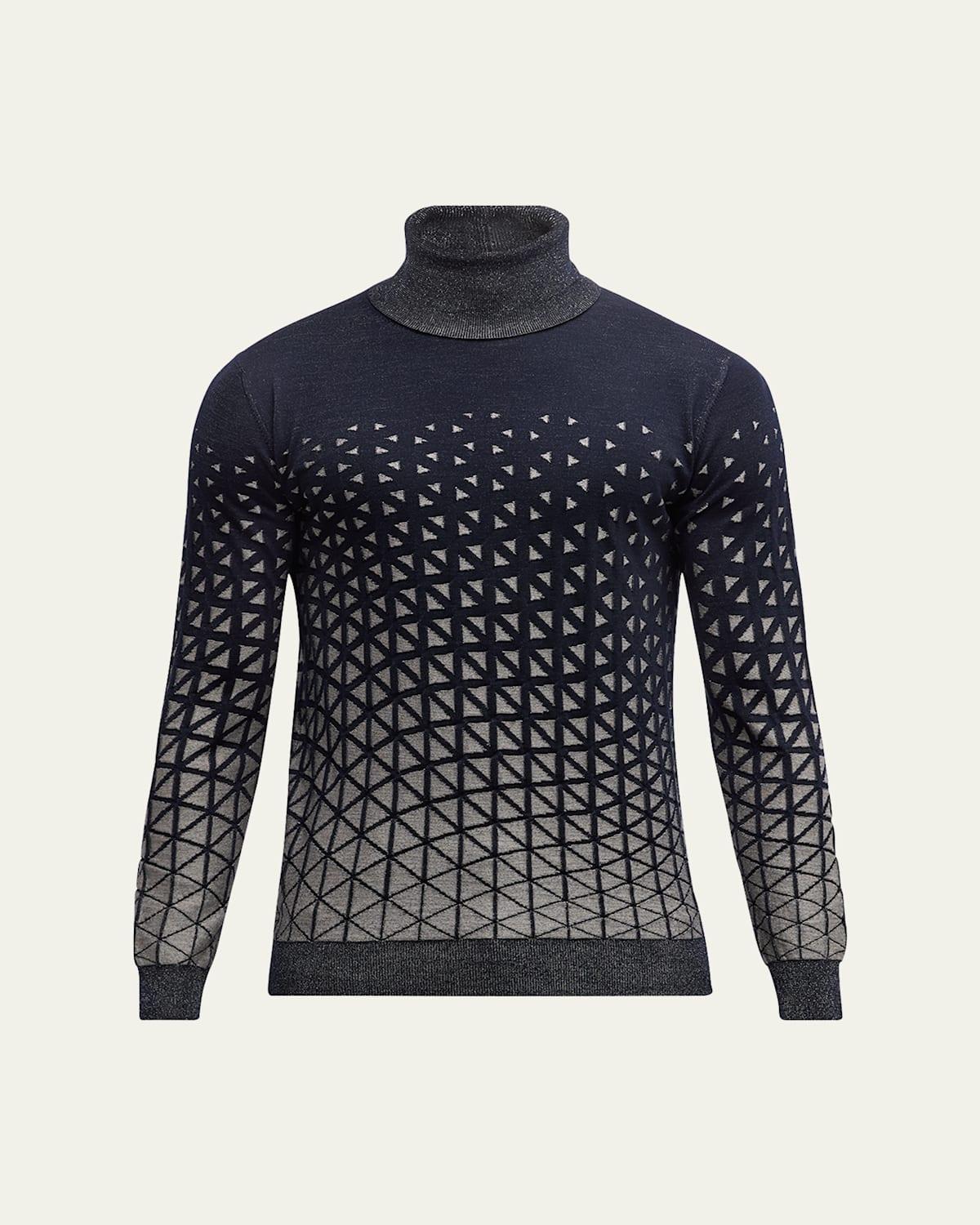 Mens Degrade Turtleneck Sweater Product Image