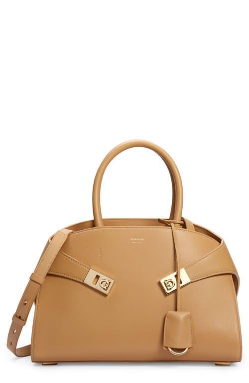 Womens Small Hug Leather Top-Handle Bag Product Image