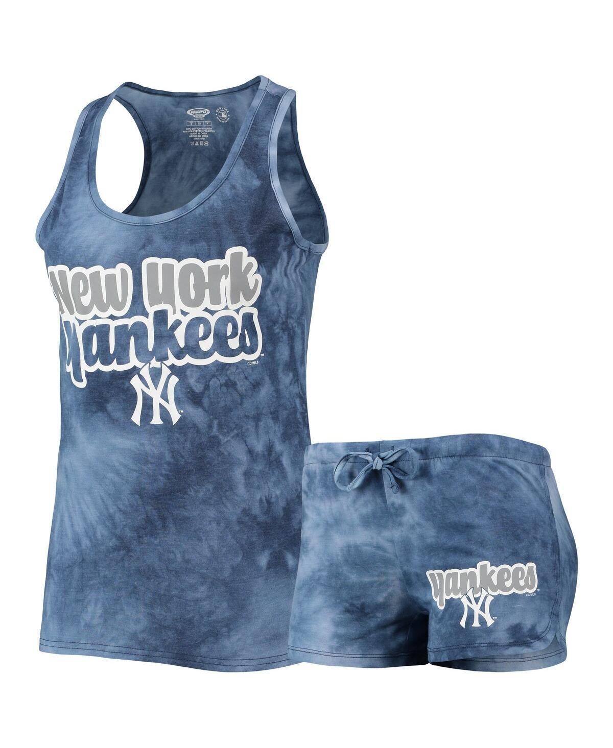 Women's Concepts Sport Navy New York Yankees Billboard Racerback Tank Top & Shorts Set Product Image