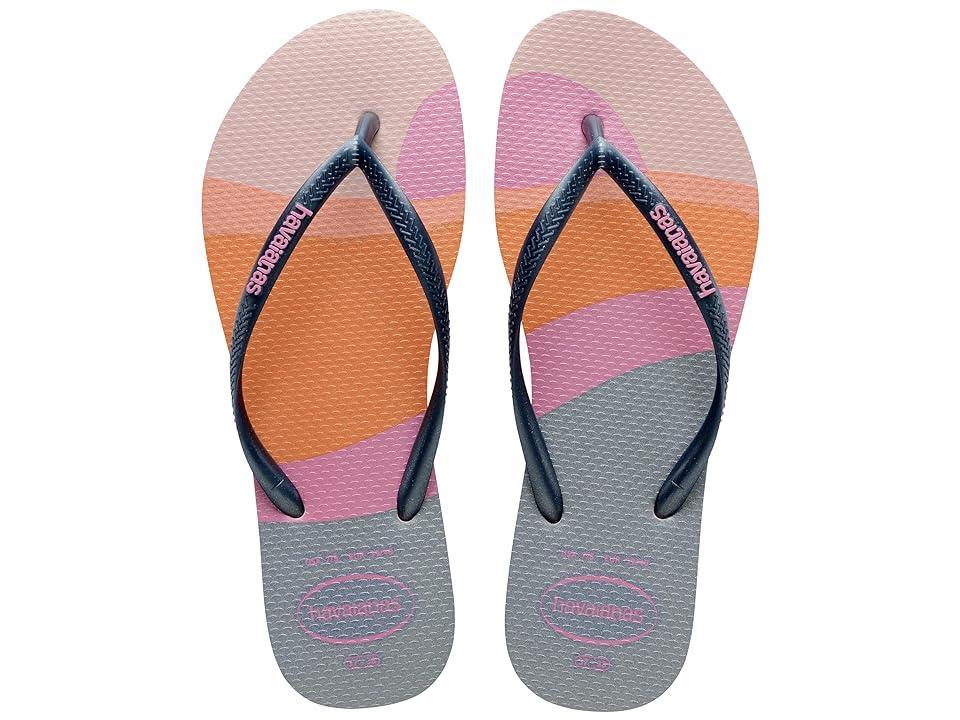 Havaianas Slim Palette Glow Flip Flop Sandal (Peony Rose) Women's Shoes Product Image