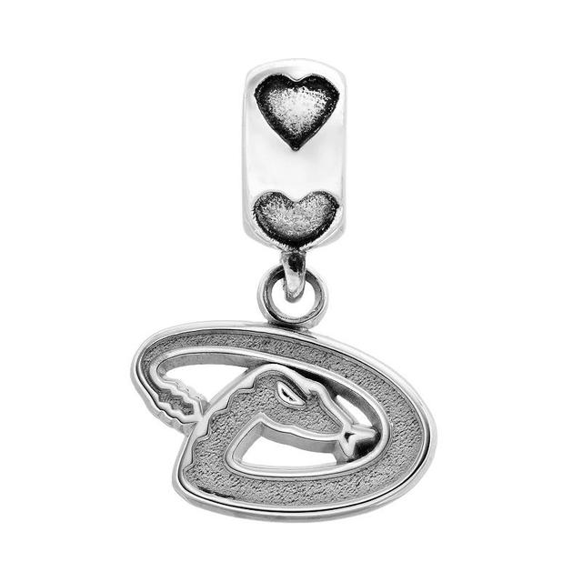 LogoArt Arizona Diamondbacks Sterling Silver Team Logo Charm, Womens, Grey Product Image