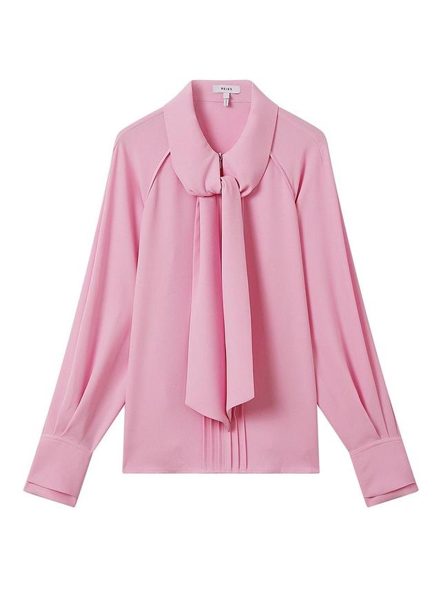 Reiss Ella Tie Detail Blouse Product Image