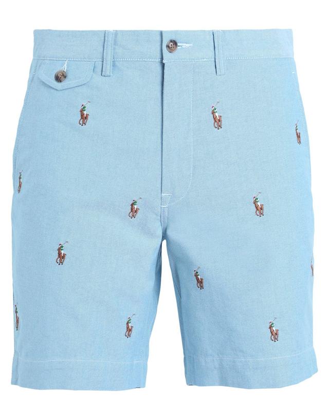 POLO RALPH LAUREN Man Shorts & Bermuda Shorts Sky Blue Size 32 Cotton Product Image