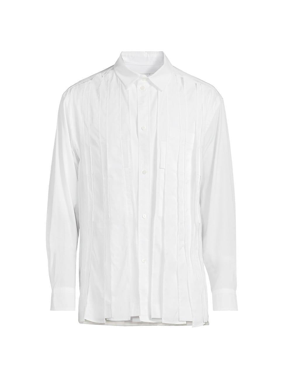 Mens Pintuck Cotton Poplin Shirt Product Image